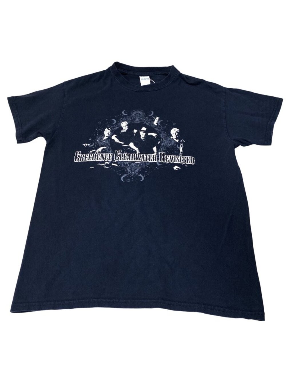 Creedence Clearwater Revisited Tour GILDAN T-Shirt Men's Black M Cotton Tee
